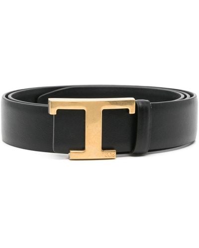 Tod's T Timeless Reversible Belt - Black