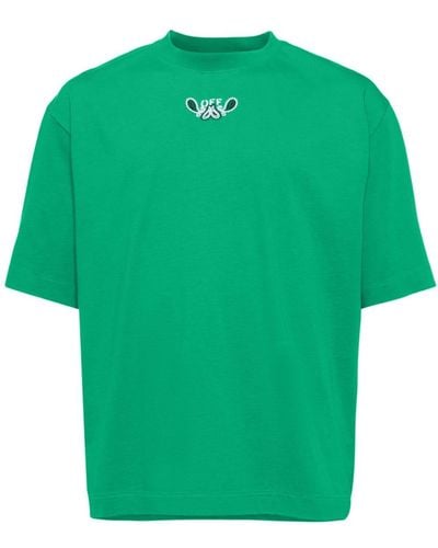 Off-White c/o Virgil Abloh Bandana Arrow Cotton T-shirt - Green