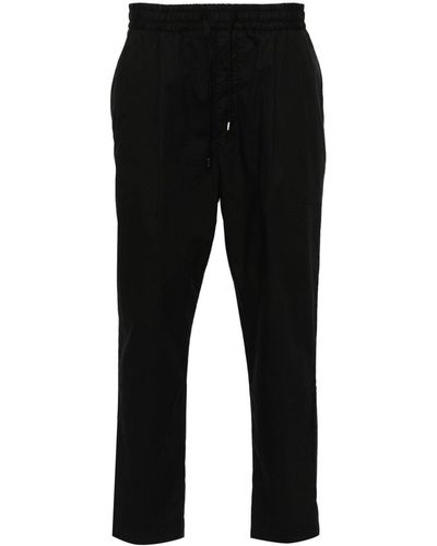 Jacob Cohen Pantalones ajustados con placa del logo - Negro