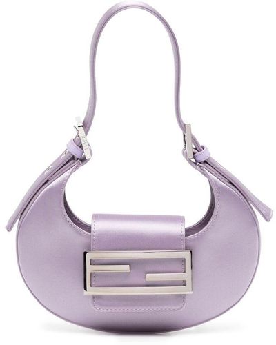 Fendi Mini sac porté épaule Cookie - Violet