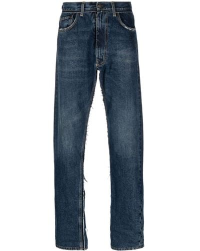 Maison Margiela X Pendleton Jeans Met Detail - Blauw