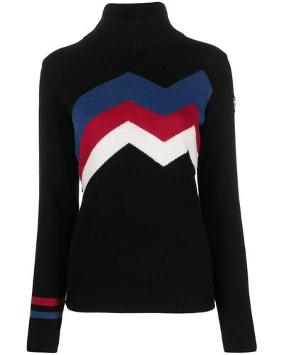 Rossignol Mountain Intarsia-knit Sweater - Black