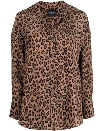 Simonetta Ravizza Megan Leopard-print Shirt - Brown