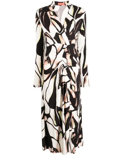 Manning Cartell Gardenia Abstract-pattern Midi Dress - White