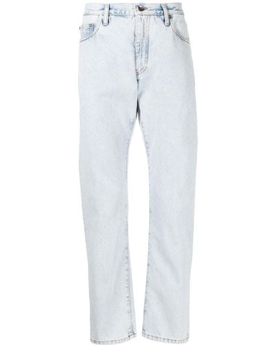 Off-White c/o Virgil Abloh Jeans Met Pijlprint - Blauw