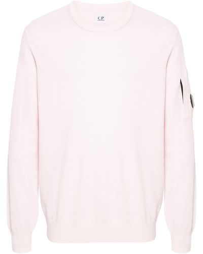 C.P. Company Lens Pullover aus Baumwolle - Pink