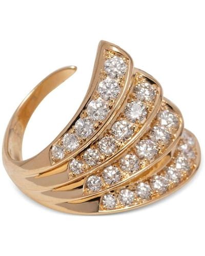 Gaelle Khouri 18kt Rotgoldring mit Diamanten - Natur