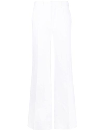 Chloé Pantalones de vestir de talle alto - Blanco