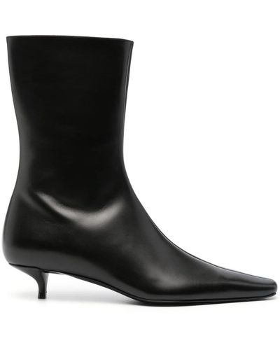 The Row Shrimpton 50mm Leather Boots - Black