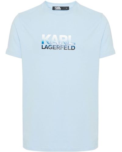 Karl Lagerfeld ロゴ Tシャツ - ブルー