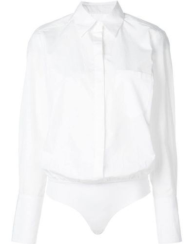 Alix 'Howard' Body im Hemd-Look - Weiß