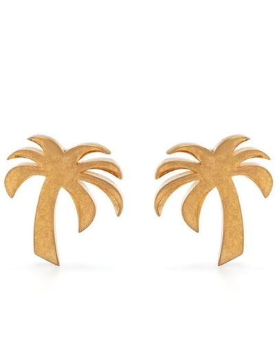 Palm Angels Palm Tree Earrings - Metallic