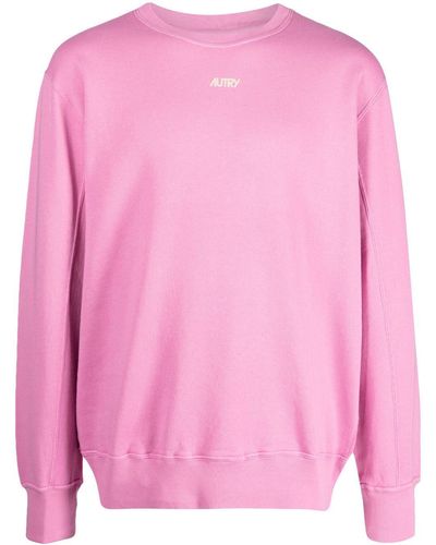 Autry Sweatshirt mit Logo-Print - Pink