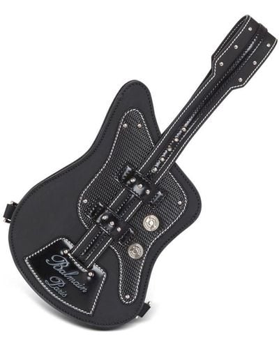Balmain Guitar Shoulder Bag - Black