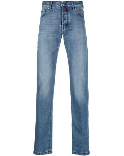 Kiton Low-rise Straight-leg Jeans - Blue