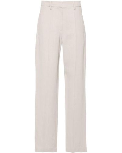 Brunello Cucinelli Viscose Trousers - White
