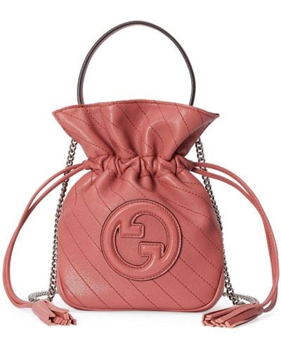 Gucci Mini Blondie Bucket Bag - Red