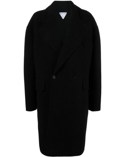Bottega Veneta Double-breasted Cashmere Coat - Black
