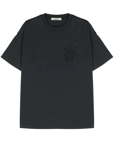 Zadig & Voltaire Teddy Skull Organic Cotton T-shirt - Black