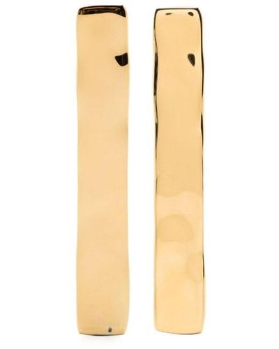 Jil Sander Polished-finish Drop Earrings - Metallic