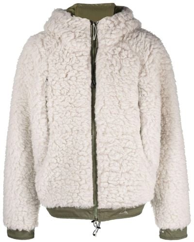 Roa Zip-up Hooded Fleece Jacket - Natural