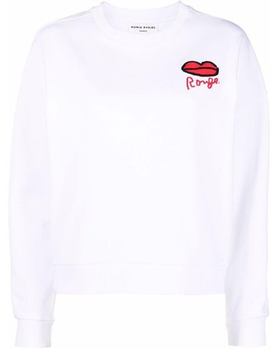 Sonia Rykiel Graphic-print Cotton Sweatshirt - White