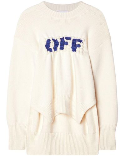 Off-White c/o Virgil Abloh Off-logo Wool Sweater - Blue