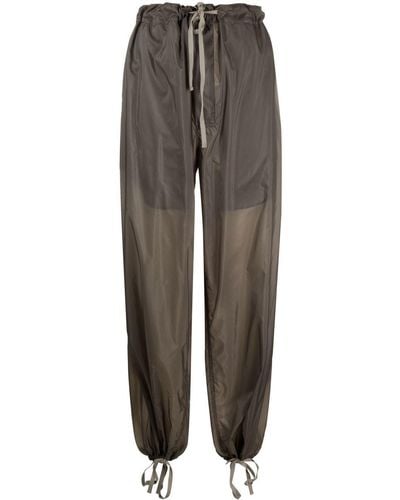 Maison Margiela Drawstring-waist Wide-leg Pants - Gray