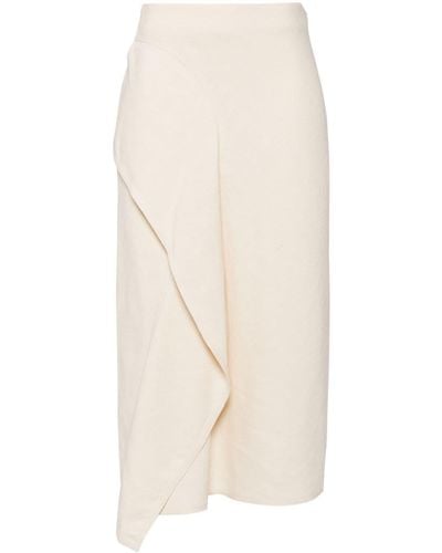 A.L.C. Lia Asymmetric Midi Skirt - White