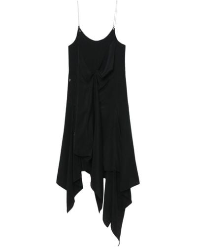 Kiko Kostadinov Asymmetrische Mini-jurk - Zwart