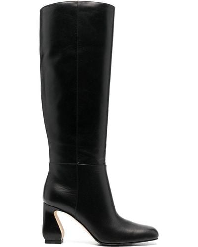 SI ROSSI 90mm Knee-high Leather Boots - Black
