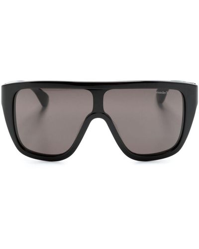 Alexander McQueen Floating Skull Mask Square-frame Sunglasses - Grey