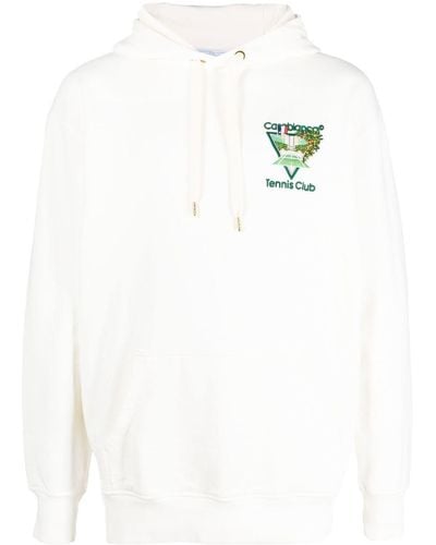 Casablancabrand Hoodie Tennis Club Icon - Blanc