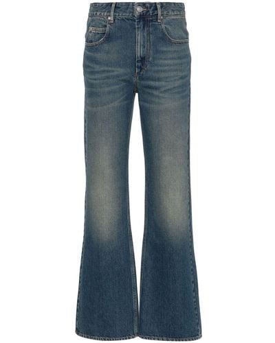 Isabel Marant Belvira Bootcut-Jeans mit hohem Bund - Blau