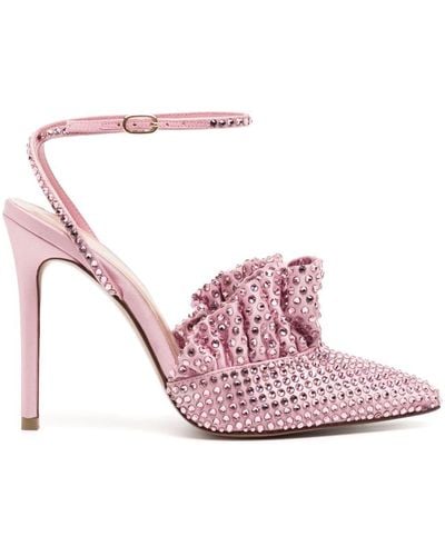 Andrea Wazen 110mm Crystal-embellished Court Shoes - Pink