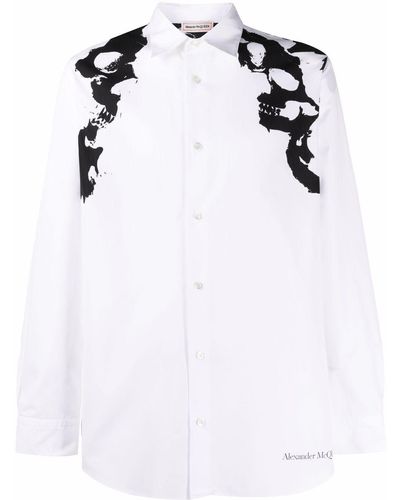 Alexander McQueen ボタンシャツ - ホワイト