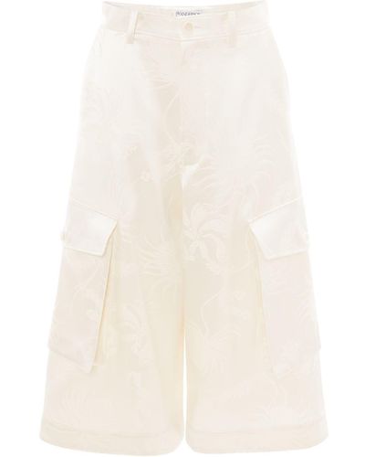 JW Anderson Cropped Cargo Pants - White