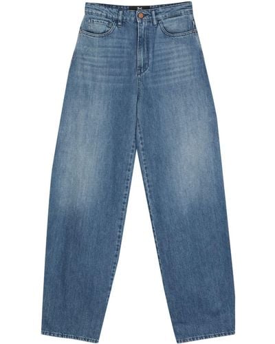3x1 Weite Nicole Jeans mit hohem Bund - Blau