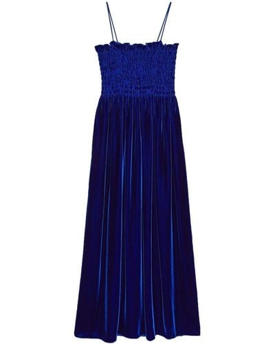 Gucci ベルベット ドレス - ブルー