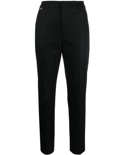 Lauren by Ralph Lauren Cropped Tailored-cut Trousers - Black