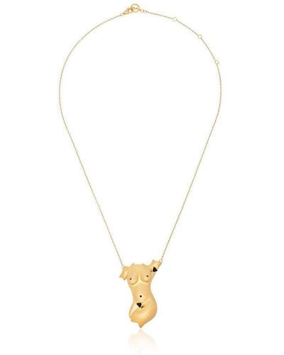 Anissa Kermiche Pit Power Gold-plated Sterling Silver Necklace - Metallic