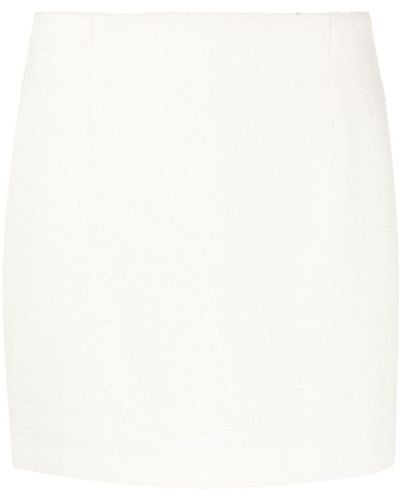 Tagliatore May Virgin Wool-blend Miniskirt - White
