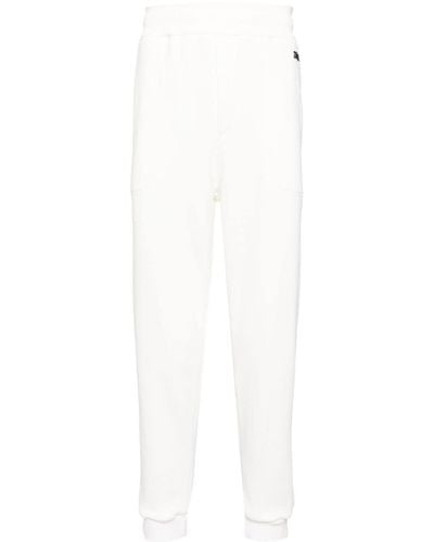 ZEGNA Logo-embroidered Track Trousers - White