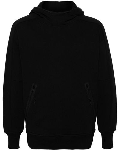 C.P. Company Goggles-detailed Hoodie - Black