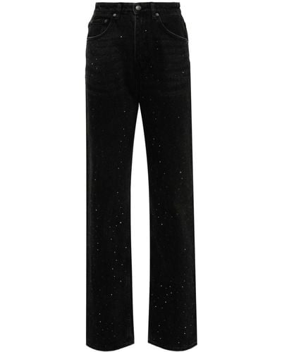 Ksubi Playback Krystal Tapered-Jeans mit hohem Bund - Schwarz