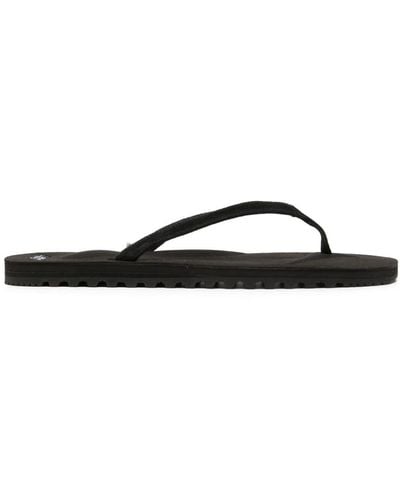 Suicoke Tono-4 Leather Flip Flops - Black