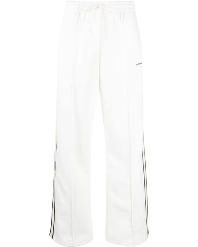 P.A.R.O.S.H. Pantalon de jogging à logo brodé - Blanc