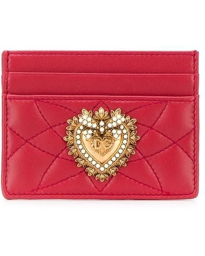 Dolce & Gabbana Sacred Heart card holder - Rouge