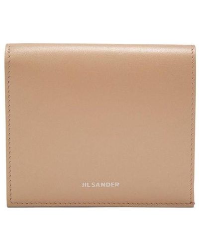Jil Sander Tri-fold Leather Wallet - Natural