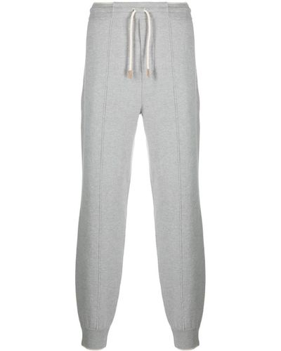 Fileria Wool-cashmere Track Trousers - Grey